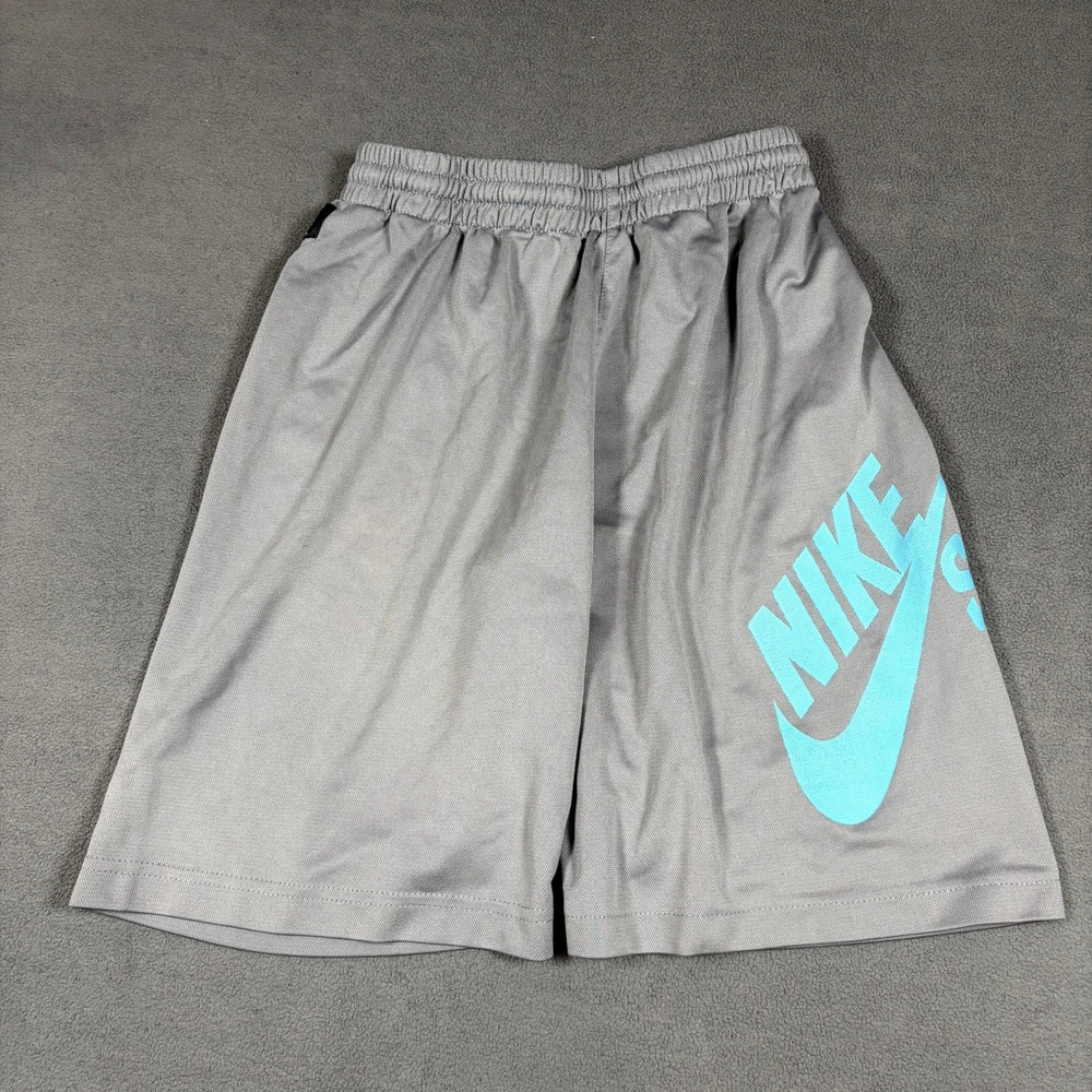 Nike SB Shorts Boys Small Gray Logo Athletic Skateboarding